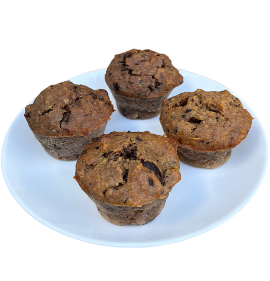Choc-Banana Muffin (No Refined Sugar Added)